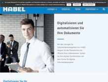 Tablet Screenshot of habel.de